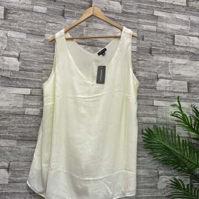 Autograph Womens  Size 20 Tank Top Off White 