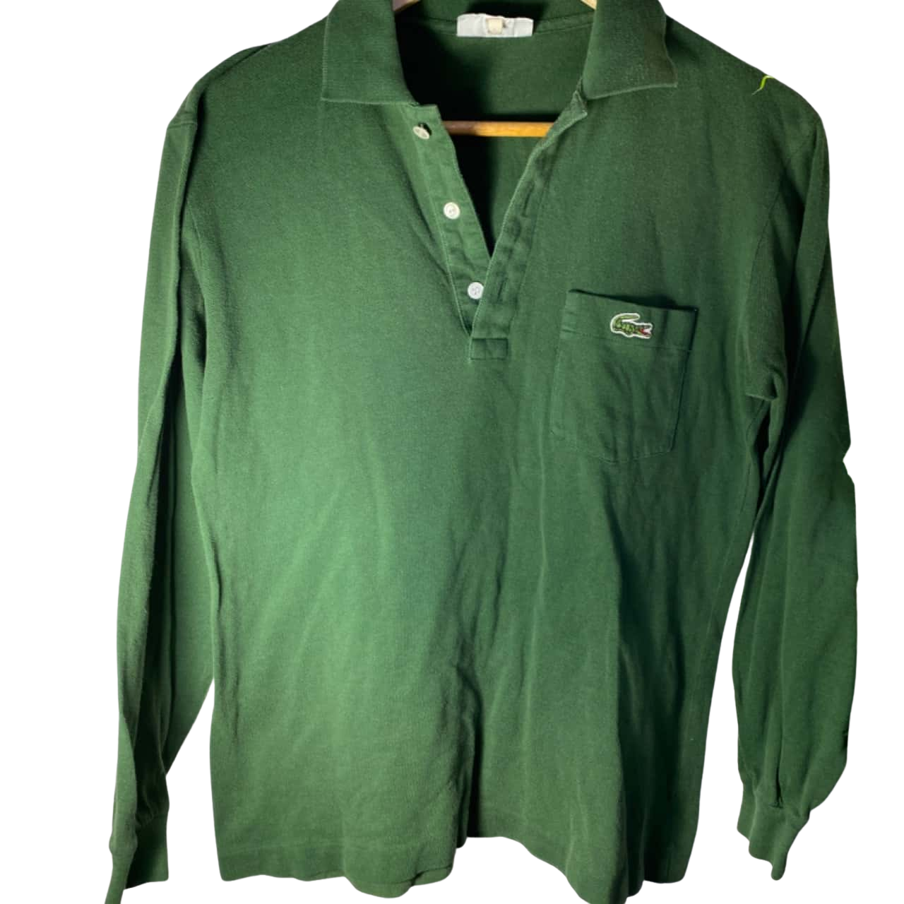 Lacoste Mens Size S Long Sleeve Polo Green (s)