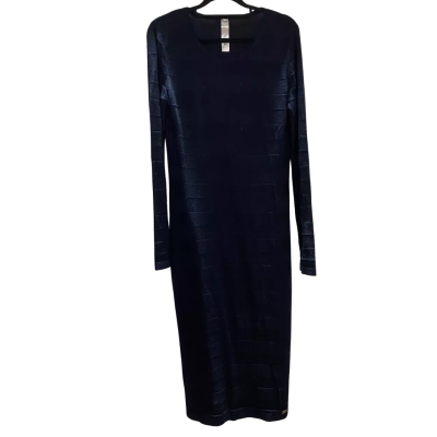 TFY Tiffany Brand Womens Size L Navy Blue Dress