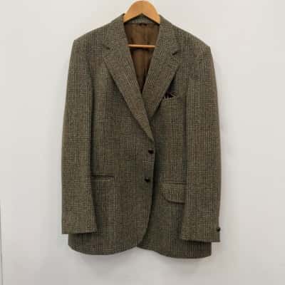 Hammonton Park Gold Standard Irish Wool Tweed Blazer - Size 46 R