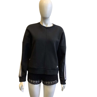 Adidas Women's Size L Crew Neck Jumper Black  