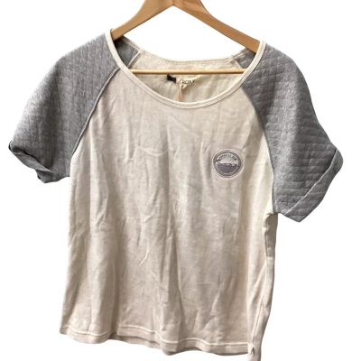 Roxy Womens  Size L Short Sleeve Top cotton b