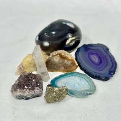 Cluster of Beautiful  Crystals x 8 