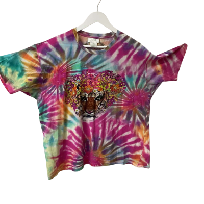 Camilla Oversized Tie Dye Band T-Shirt ‘Let the Sun Shine’ Size M/12