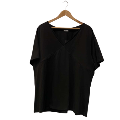  Apero  Size 20 / 22 / XXXXL V-Neck Top Black  