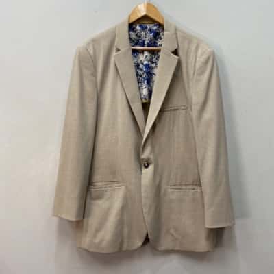 Yd. Mens  Size 44 / XXL Suit Jacket Beige / Natural 