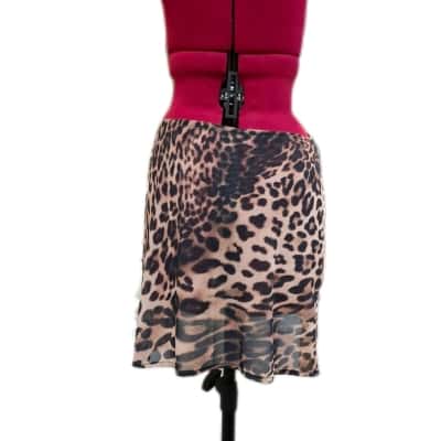 White Fox Womens  Size M Mini Skirt Animal print 