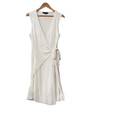 Saba Womens  Size 12 Midi Dress White 