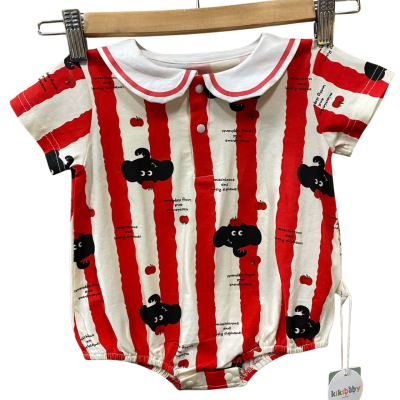 Kikibaby Elephant Patterned Onesie Size 66