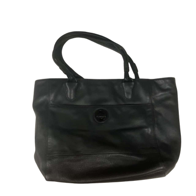 Mimco Black Leather Tote Bag
