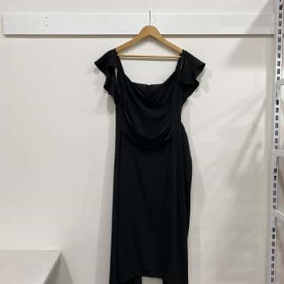 City Chic Womens  Size S Maxi Dress Black  