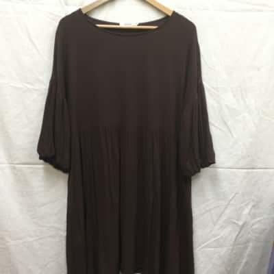 Sass Womens Size 10 Mini Dress Brown 