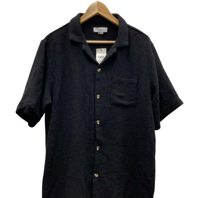 Cotton On Mens  Size M Short Sleeve Shirt Black RRP $49.99