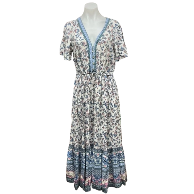 Dreamcatcher Womens Size 10 Midi Dress Floral / Multicoloured / Pattern 