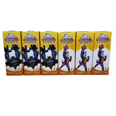 DC heroclix icons booster packs x6
