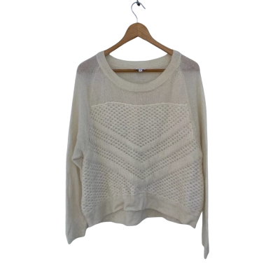 Witchery Womens  Size L Jumper Cream 