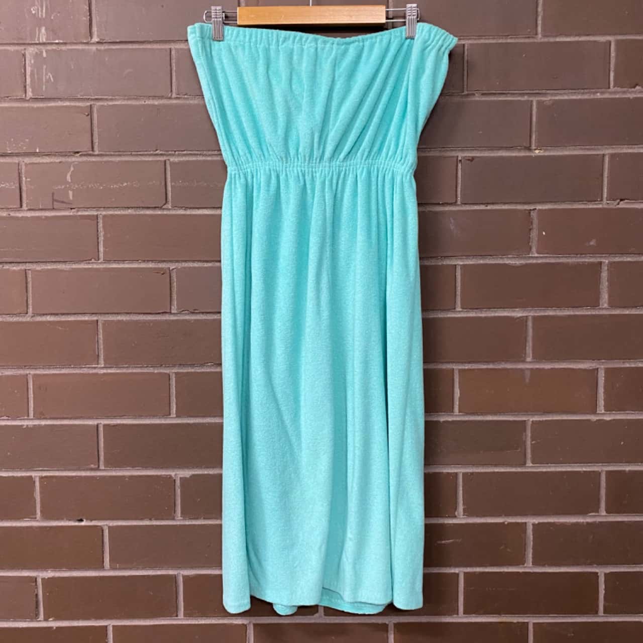 Vintage Nives Womens Strapless Blue Terry Towel Strapless Dress(s) - Used  Very Good | Salvos Stores