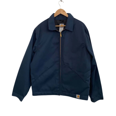 Carhartt Mens  Size L Front Zipper / Jacket Navy Blue 