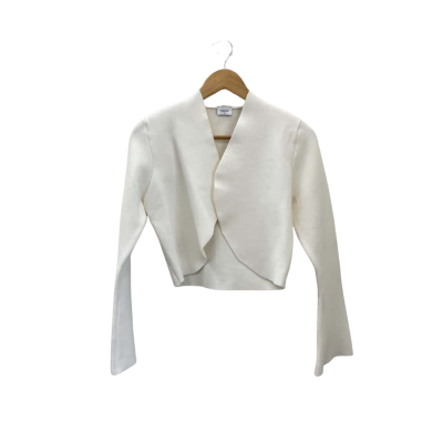 Sheike Womens Size M White Cropped Jacket 