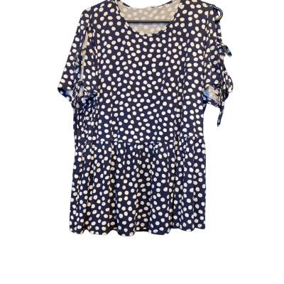 Katies Womens  Size L Navy Blue / Polka Dot 