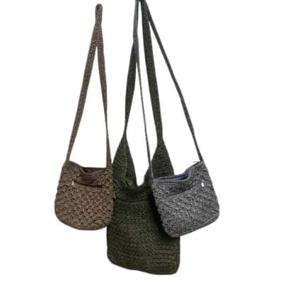 Crochet bags x3 