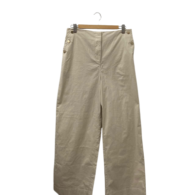 Blue Illusion Womens  Size M Wide Leg Pants Beige 