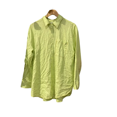 Seafolly Womens  Size 12 Long Sleeve Shirt Green 