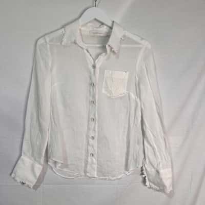 Zimmermann Womens  Size 0 White Lovestruck shirt 