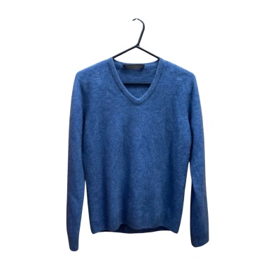  Noble Wilde Womens  Size L Long Sleeve Shirt / V-Neck Top Blue 