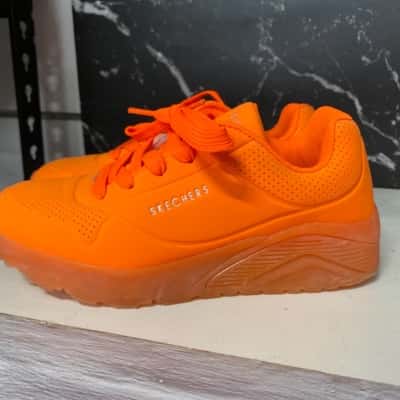 Skechers Kids  Size 3 US Orange sneakers 