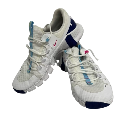 Nike Free Metcon 5 DV3949-103 Men’s US 10.5 White Blue Pink Training Shoes