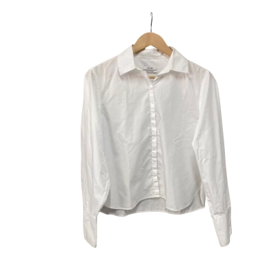 Jac & Jack Womens  Size M Long Sleeve Shirt White 