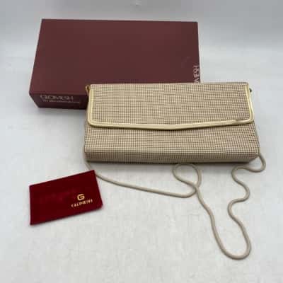 Vintage Glomesh Bone Coloured Handbag