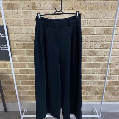 Country Road Womens wide leg black pant Size 10 