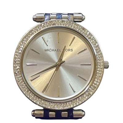 Michael Kors Womens Silver Tone Analogue Watch