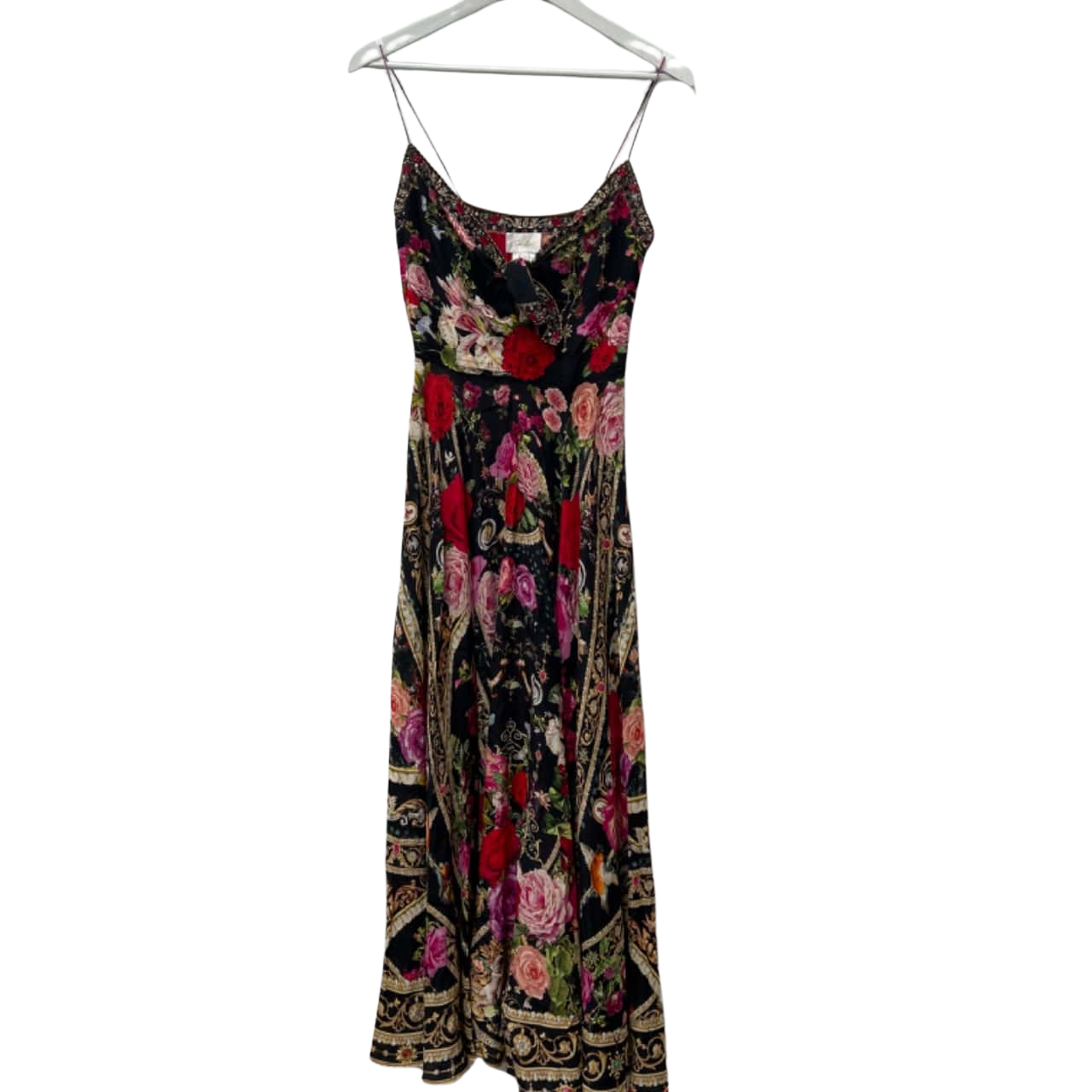 Camilla Long Dress With Tie Front - Reservation For Love - Size S (s)