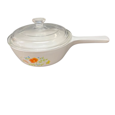 Vintage Corning Ware 500ml Saucepan with Lid with Wildflower Pattern