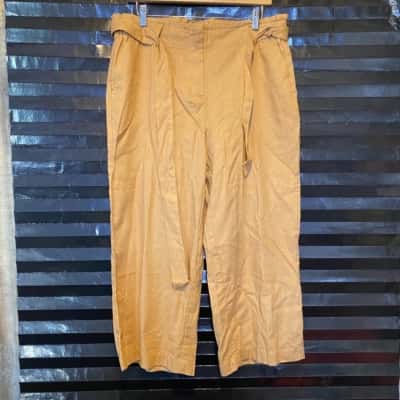 Katies Linen Crop Pant Size 12 