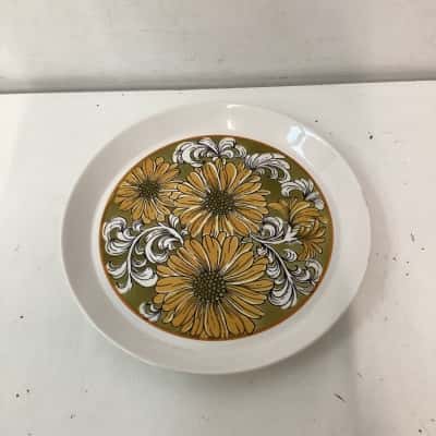 Vintage Mikasa Duplex Sunflower Round Plate by Ben Seibel