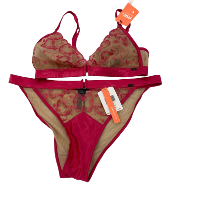 Me by Bendon  Womens  Bra ( Small) Underpants (Medium) Beige / Pink  RRP $120        HTH1