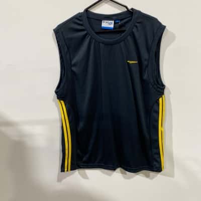 Sportline Sando Jersey Mens  Size 42 Singlet  Blue / Yellow RRP$150