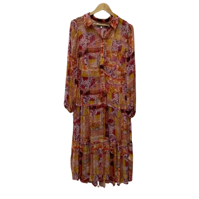 Verge Womens  Size S Casual Dress / Long Sleeve Dress / Maxi Dress Multicoloured 