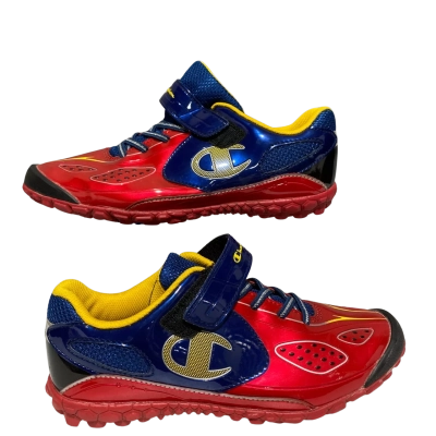 Champion J184 Kids  Size 24.0CM EE Sport Shoes Navy Blue / Red / Yellow 