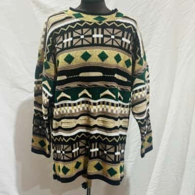 VINTAGE Cristina Jumper Size M Multicoloured 