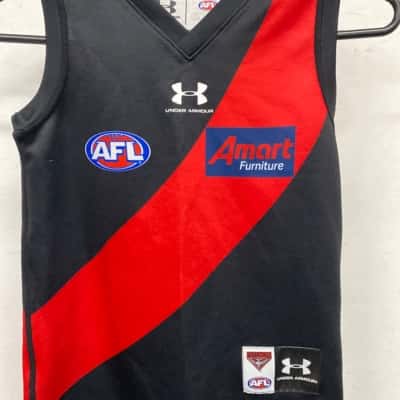 Essendon AFL Kids  Size S Sport Top Black  / Red 