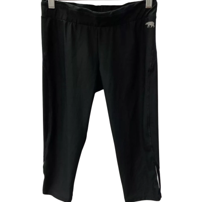 Running Bare Womens  Size 10 Capris Pants / Leggings Black  