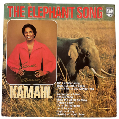 Kamahl “ The Elephant Song” Signed Vintage 12” Vinyl LP.