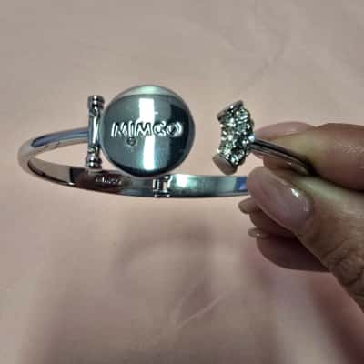 Mimco Womens Silver-tone Cuff Bracelet 