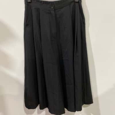 Motto Blake Self Stroipe Culotte  Womens  Size 12 Black RRP $159.95  