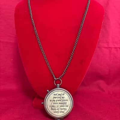  Women’s Collectable Brass Pocket Compass Humorous Gift For a Sister Necklace 